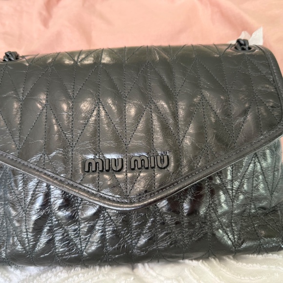 Miu Miu Trapuntato Soft Shoulder Bag  NWOT - Picture 1 of 10